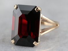 Luxury Red Ruby Ring With Gemstone Accents, Formal Garnet Rings With Accent Stones, Exquisite Formal Jewelry With Garnet, Formal Garnet Burgundy Ring, Exquisite Garnet Jewelry For Formal Occasions, Formal Burgundy Garnet Ring, Formal Garnet Ring With Polished Finish, Elegant Garnet Solitaire Ruby Ring, Formal Garnet Gemstone Jewelry