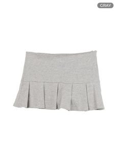 half-pleated-mini-skirt-ig405 / Gray Festival Trends, Pleated Mini Skirt, Korean Street Fashion, Lace Mini Dress, Chic Woman, Jeans For Sale, Black Border, Y2k Fashion, Minimalist Fashion