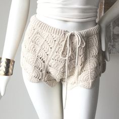 New Chasor Crochet Shorts .. Super Boho On Trend 2019 Summer Crochet Pjs, Summer Matching Sets, Hooded Tunic, Long Sleeve Swimsuit, Crochet Shorts, Blue Tassel, Floral Swimsuit, Striped Hoodie, Crochet Trim