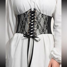 Nwot Never Worn Before Super Cute And Comfy! Cinto Corset, Corset Underbust, Bridal Corset, Waist Corset, Corset Belt, Corsets And Bustiers, Underbust Corset, Waist Cincher, Lace Corset