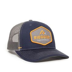 Ridgecut Performance Trucker Hat Trucker Dad Hat With Curved Bill For Baseball Season, Trucker Baseball Cap With Curved Visor For Baseball Season, Trucker Hat With Curved Visor For Baseball Season, Adjustable Trucker Hat For Baseball Season With Curved Visor, Trucker Style Baseball Cap With Curved Visor, Breathable Trucker Cap, Breathable Outdoor Hat For Baseball Season, Outdoor Flat Bill Hats For Baseball Season, Sports Trucker Hat With Flat Bill