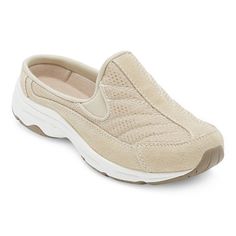 The Hotrace clogs are perfect for walking and light activity. These comfort shoes are easy to slip on and off, plus their removable sock liners absorb shock and provide superior arch support for comfort all day, into the evening. Hotrace is one of Easy Spirit's most loved clogs for women.Features: Removable Sock Liner, Comfort, Orthotic FriendlyClosure Type: Pull OnUpper/Outer Base Material: 58% Leather, 42% NylonShoe Lining Material: NylonSole Material Content: 90% Rubber, 10% EvaCountry of Ori Clogs For Women, Light Activities, Women's Slip On Shoes, Easy Spirit, Liner Socks, Comfort Shoes, Flower Nails, Vans Classic Slip On Sneaker, Sneakers White