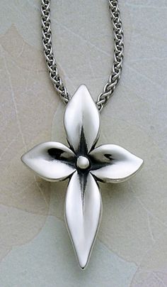 Blossom Cross #jamesavery Polymer Clay Christian Jewelry, Clay Cross Necklace, Clay Cross, James Avery Artisan Jewelry, James Avery Jewelry, Clay Pendants, Metal Clay Jewelry, Fimo Polymer Clay, Precious Metal Clay