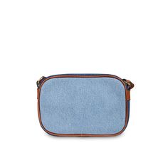 Color: Blue Denim blue bag from the French brand Chloé, made of soft organic cotton. This bag has a practical top zip closure and is equipped with an internal organic cotton twill lining. The brown adjustable shoulder strap adds a touch of practicality. It is embellished with a Chloé band inspired by the classic women's "Woody" and brown leather finishes for a refined and refined look. Dimensions (L x H x D): 17cm x12cm x5,5cm 100% Oragnic cotton. Denim Blue Cotton Shoulder Bag With Zipper Closure, Blue Canvas Bag With Zipper Closure, Denim Blue Cotton Bag With Zipper Closure, Denim Blue Canvas Bag With Adjustable Strap For Travel, Denim Blue Cotton Shoulder Bag For Travel, Blue Cotton Canvas Bag With Zipper, Denim Blue Cotton Bag With Adjustable Strap, Denim Blue Canvas Shoulder Bag With Zipper, Denim Blue Cotton Crossbody Shoulder Bag