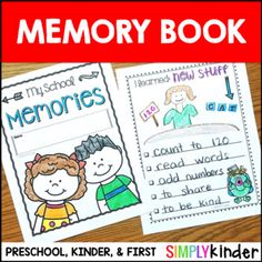 an editable memory book with two pictures