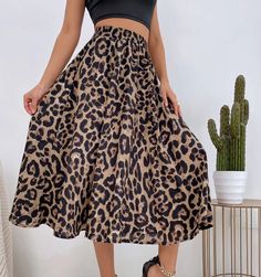 Fashion Leopard Print Midi Skirts for Women Summer 2024 New Elastic Band Elegant Chic High Waisted Long Skirts Material: PolyesterModel Number: S18SK0346Waistline: empirePattern Type: LeopardSilhouette: A-LineStyle: CasualDecoration: Lace-UpGender: WomenDresses Length: Mid-Calf Casual Leopard Print Skirt For Spring, Casual Leopard Print Skirt For Summer, High Waist Leopard Print Skirt For Fall, Casual Leopard Print Midi Skirt Bottoms, Casual Leopard Print Midi Skirt, Casual Leopard Print Flowy Skirt, Casual Flowy Leopard Print Skirt, Fall Leopard Print Midi Skirt, Leopard Print Skirt For Summer Party