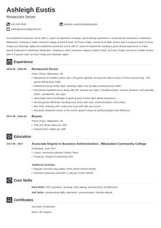 a professional resume with no work experience on the front page, and an additional cover letter