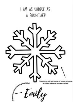 a snowflake is shown with the word family on it and an image of a snowflake