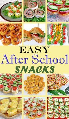 easy after school snacks for kids to make