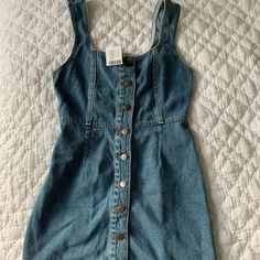 Never Worn Wants And Needs, Jean Dress, Urban Dresses, Urban Outfitters Dress, Denim And Supply, Stuff I Want, Denim Dress, Cute Clothes, Blue Black