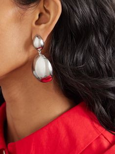 ISABEL MARANT Silver-tone earrings | NET-A-PORTER Isabel Marant Jewelry, Flat Dress Shoes, Floral Dresses Short, Fashion Jewelry Earrings, Fine Jewelry Designers, Beauty Accessories, Beauty Gift, Net A Porter, Isabel Marant