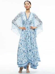 Uzun Boy, Spring Sky, Alice And Olivia, Pleated Maxi Dress, Pleated Maxi, Leather Blazer, Alice Olivia, My Dream, Red Carpet