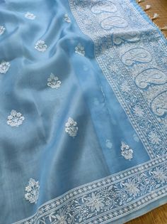 Item...Organza Saree Work...Chikankari work Length...Saree 5.5 mtr Bp....1 mtr Care...Dry wash Organza Chikankari Saree, Chunni Designs, Party Wear Sarees Online, Trendy Outfits Indian, Cutwork Blouse Designs, Indian Outfits Lehenga, Fashionable Saree Blouse Designs, Fancy Sarees Party Wear, Indian Fashion Saree