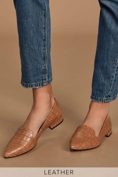 Shoes for Women - Shop Boots, Flats, Sandals - Top Styles - Lulus Nude Flats, Comfortable Loafers, Girls Flats, Wedding Flats, Shoes For Girls, Girly Shoes, Cute Boots, Pointed Toe Heels, Crocodile Leather