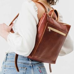 Almost Perfect' Tote Backpack | Portland Leather Goods Portland Leather Goods, Neck And Shoulder Pain, Mom Bags, Leather Company, Large Wallet, Tan Cowhide, Stylish Backpacks, Almost Perfect, Medium Tote