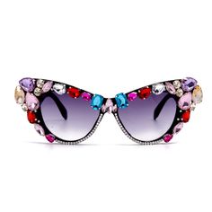 PRICES MAY VARY. Super fun crystal cateye sunglasses for women, black frame embedded with sparkle clear rhinestones, sparkly Hollywood celebrity look; small medium size Made of durable poloycarbonate frame; tinted lenses provide 100% UV400 protection against harmful UVA and UVB for your eyes Glamorous, gleaming, glittery, marquee type sunnies, chic costume cosplay glasses for women; color option: black frame with clear white crystal rim, black frame with clear lenses - this color is non-prescrip Cosplay Glasses, Chic Costume, Cat Eye Sunglasses Vintage, Diamond Sunglasses, Fun Sunglasses, Bling Party, Sunglasses Men Vintage, Rainbow Pearl, Rhinestone Sunglasses