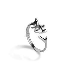 Hammerhead Shark Ring in White Gold - Maui Divers Jewelry Shark Things, Shark Ring, Shark Jewelry, Shark Design, Preppy Jewelry, Hammerhead Shark, Cute Shark, Gem Diamonds, Silver Shop