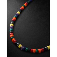 The modern man's jewellery is inventive, bold, and full of DIY flair. This 'Formentera Forte Beads' necklace is a signature from fourth-generation Florentine jeweller Carolina Bucci. Crafted from gold, it's strung with a fiery selection of stones that can be removed and rearranged to suit your style. Luxury Multicolor Beaded Jewelry, Luxury Multicolor Polished Beads Jewelry, Modern Jewelry With Colorful Beads, Carolina Bucci, Necklace For Men, Beads Necklace, Multi Stone, Mr Porter, Modern Man