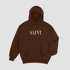 "The Saint sweatsuit is made from soft cotton, offering maximum comfort and breathability. The midweight 9.0 oz fleece provides a relaxed and confident fee for all your leisure activities. This sweatsuit delivers superior quality and dependability.  \"For we serve the Lord our God and Him only\" on left sleeve." Cotton Hoodie With Logo Print For Loungewear, Cotton Hoodie Tracksuit For Leisure, Cotton Leisure Tracksuit With Hoodie, Cotton Tracksuit With Hoodie For Leisure, Cotton Hoodie Sweats For Leisure, Cotton Sweats With Logo Print For Loungewear, Winter Cotton Tracksuit With Relaxed Fit, Sportswear Tracksuit With Letter Print And Relaxed Fit, Cotton Athleisure Tracksuit With Kangaroo Pocket