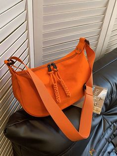 BirdinBag - Stylish & Versatile Single Shoulder Crossbody Bag - Perfect Accessory! Details Pictures, Word Wrap, Saddle Bag, Bag Bag, Saddle Bags, Color Orange, Orange Color, Crossbody Bags, Fashion Forward