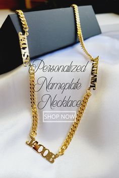 #NAMENECKLACE #UNIQUEJEWELRY #CUSTOMJEWELRY #MOTHERSDAY #GIFTIDEA Affordable Personalized Statement Chain Necklace, Affordable Customizable Nameplate Necklaces, Cheap Nameplate Necklaces For Anniversary, Luxury Custom Name Necklace For Personalized Gift, Luxury Customized Name Necklace For Anniversary, Cheap Statement Nameplate Necklaces, Luxury Nameplate Necklaces, Luxury Engraved Nameplate Necklace, Luxury Customized White Gold Name Necklace