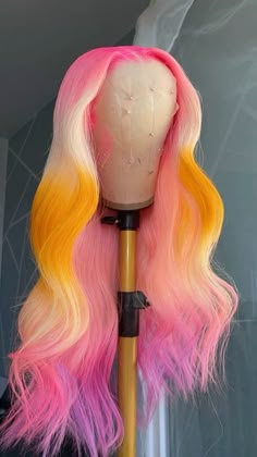 Long Colorful Wigs, Colourful Wigs Black Women, Updos For Long Hair Wig, Cool Hair Color Ideas For Short Hair Men, Custom Colored Wigs, Custom Wig Colors, Unique Wig Colors, Colorful Wigs For Black Women, Cute Wig Colors