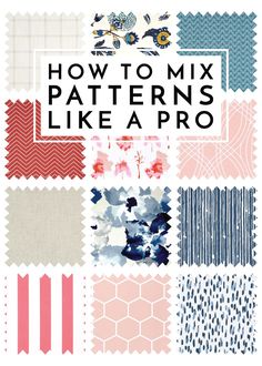 the cover of how to mix patterns like a pro, with text overlaying it