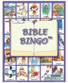 Learn about Biblical characters and stories while playing a classic game. A creative spin on classic bingo featuring original color illustrations and informative facts on the back of each calling card. Suggestions for different ways to Bingo are on the back of each box to add interest to playing the game, or play like original bingo. Fun for all ages. Includes 6 player boards, bingo chips and 42 picture cards with an image on the front and facts on the back. Dimensions: 9 W x 12 H x 1 D. Contain Christian Board Games, Bible Bingo, Biblical Characters, Church Games, Bingo Chips, Christian Board, Bible Games, Calling Card, Bible Facts