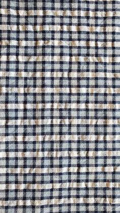 Blue Plaid cotton seersucker fabric.  Excellent for shirts or dresses.   100% Cotton.   44/45 inches wide Made of light to medium weight cotton.  Perfect for apparel (blouse, skirt, etc) or quilting. There is a total of 2 yards available.  Any order over a 1/2 yard will be sent as a continuous piece. Machine Wash Gentle Cold, Non Chlorine Bleach, Tumble Dry Low, Cool Iron. Shirt Fabric Texture, Seersucker Shirt, Seersucker Fabric, Perfect Tan, Blouse Skirt, Check Fabric, Poster Ideas, Shirt Fabric, Miniature Dolls