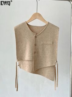 Shipping: Worldwide Express Shipping Available Delivery time: 🚚7-15Days Fast Shipping Returns: Fast refund,💯100% Money Back Guarantee. Architectural Clothing, Clothes Design Inspiration, Diy Vest, Waistcoat Pattern, Tovad Ull, Vest Ideas, Sleeveless Vest Jacket, Detail Couture, Sew Your Own Clothes