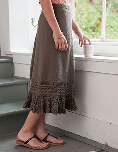 Ravelry: Junonia Skirt pattern by Kerin Dimeler-Laurence Summer Skirt Pattern, Cable Knit Blankets, Knit Summer, Tea Length Skirt, Knitting Blogs, Baby Blanket Knitting Pattern, Knitting Supplies, Blanket Knitting Patterns, Knit Picks