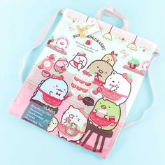 Sumikko Gurashi Strawberry Cake Multi-Strap Bag - Blippo Kawaii Shop Kawaii Bags With Adjustable Strap, Kawaii Backpack For Everyday Use, Kawaii Bags For Students, Kawaii Back-to-school Backpack, Kawaii Back To School Backpack, Kawaii Backpack For Back To School, Cute Kawaii Style Standard Backpack, Kawaii Backpack With Adjustable Strap For Everyday Use, Cute Bags For Back To School