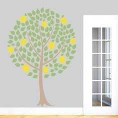 the lemon tree wall decal is an easy way to decorate any room