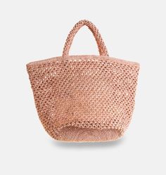 The raffia tote to have in your wardrobe for the spring-summer season! This hand-crocheted basket in natural raffia that we love so much is offered this season in openwork mesh. This new version for women brings a romantic and even lighter touch.To be worn without moderation every day from spring onwards! Very practical, this pretty natural raffia accessory has a 100% tie and dye cotton pocket. Crocheted Basket, New Version, Summer Season, Hand Crochet, Straw Bag, Dye, Bring It On, Mesh, Spring Summer