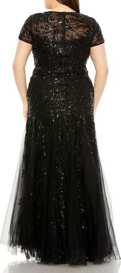 FABULOUSS BY MAC DUGGAL Embellished Short Sleeve Gown | Nordstrom Sequined Short Sleeve Evening Dress For Gala, Short Sleeve Sequin Evening Dress For Gala, Glamorous Short Sleeve Gala Evening Dress, Short Sleeve Gown For Gala And Prom Season, Short Sleeve Gown For Gala And Prom, Glamorous Short Sleeve Gown For Evening, Glamorous Short Sleeve Evening Dress With Sequins, Glamorous Short Sleeve Evening Gown, Short Sleeve Sequined Evening Dress For Prom