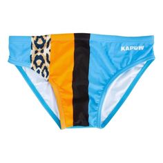 Bermuda Swim Brief - Kapow Meggings Blue Training Bottoms, Sporty Breathable Swimwear For Sports, Compression Swimwear For Sports, Blue Functional Training Bottoms, Functional Blue Training Bottoms, Fitted Blue Swimwear For Sports Events, Summer Blue Activewear For Sports Events, Sporty Breathable Swimwear For Training, Blue Sporty Activewear With Elastic Side Panels