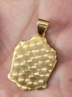 New Metal, Real Gold, Cuba, The Chain, Solid Gold, Stamp, Chain, Yellow, Pendant