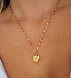 Gold Plated Stainless Steel Heart Necklace with CrystalLength of Necklace: approx. 17 - 19 inches (adjustable) Nicole Lewis, Denim Style Casual, Pleated Skater Dress, Purple Fits, Sparkly Earrings, Glamorous Style, Special Occasion Outfits, Necklace Online, Eyelet Lace