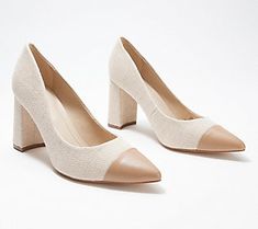 Simple and sleek with a check-me-out covered heel, these pointed-toe pumps take you from day to night in sophisticated style. From Marc Fisher. Beige Pointed Toe Court Shoes For Fall, Fall Beige Pointed Toe Court Shoes, Fall Beige Pointed-toe Court Shoes, Fall Season Beige Pointed Toe Court Shoes, Summer Pointed Toe Court Shoes With Contrasting Heel, Summer Court Shoes With Pointed Toe And Contrasting Heel, Spring Business High Heel Court Shoes, Summer Court Shoes With Reinforced Heel For Work, Spring Business Court Shoes With Contrasting Heel