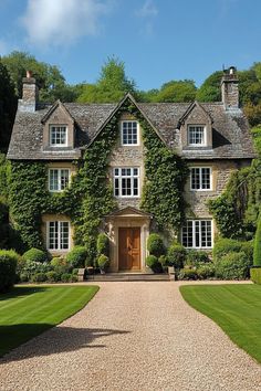 Charming stone house with ivy. Explore the quirky charm, secret staircases, and unintentional labyrinths of British country houses, where historical oddities meet modern mishaps in the most delightful way.