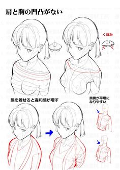 Female, torso, anatomy, chest Body Drawing Tutorial, Manga Drawing Tutorials, Body Reference Drawing, 캐릭터 드로잉, Anatomy Drawing, Figure Drawing Reference, Anime Drawings Tutorials, Anatomy Art, Anime Poses Reference