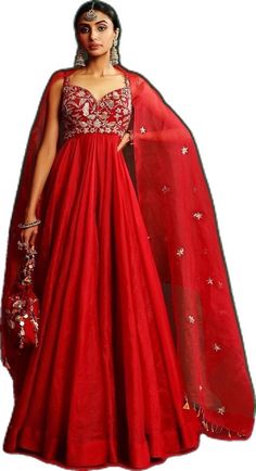 Mahima Mahajan, Red Wedding Gowns, Red Anarkali, Gown Designer, Gown Red, Designer Outfit, Indian Wedding Wear, Designer Wedding Gowns, Silk Gown