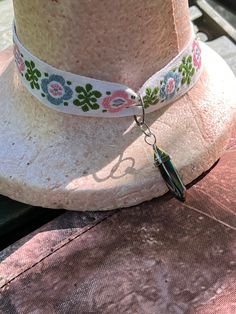 Bohemian choker necklace  Handmade floral ribbon with crystal pendant  Adjustable size  Measurements pictured Bohemian Choker Necklace, Choker Necklace Handmade, Vintage Table Linens, Concert Wear, Flower Costume, Hippy Gifts, Floral Ribbon, Necklace Crystal, Crystal Flower