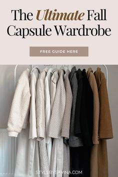 fall capsule wardrobe Minimalist Wardrobe Capsule, Fall Fashion Coats