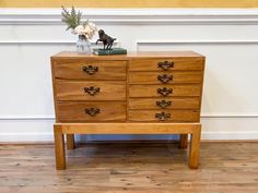 A unique antique pine chest of drawers Pine Chests, Cary Nc, Bat Wing, Tongue And Groove, Old World Charm, Console Tables, Solid Pine, Bat Wings, Chest Of Drawers