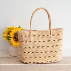 Elena Handbags Women's Large Soft Raffia Woven Summer Straw Tote Eco-friendly Rectangular Open Weave Straw Bag, Everyday Basket Straw Bag With Open Weave, Natural Color Beach Bag With Open Weave, Everyday Open Weave Basket Straw Bag, Rectangular Open Weave Straw Bag, Rectangular Natural Fiber Beach Bag With Open Weave, Rectangular Straw Beach Bag With Open Weave, Everyday Woven Rectangular Straw Bag, Handwoven Rectangular Straw Bag For Travel