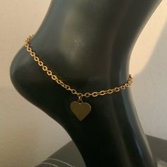 Sizzling Summer Bomb | Heart Ankle Bracelet Gold Stainless Steel. #Tarnishfree. Adjustable. Beach Goals. Delivered In Gift Box. Hand Crafted. Limited Supply. Adjustable Heart Metal Anklets, Adjustable Heart-shaped Metal Anklet, Heart-shaped Metal Anklets For Gift, Heart-shaped Metal Anklets As Gift, Trendy Adjustable Heart Anklets, Trendy Heart-shaped Anklets For Valentine's Day, Minimalist Metal Anklets Perfect For Gift, Minimalist Metal Anklets As A Gift, Dainty Anklets With Heart Charm For Gifts