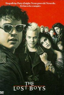 the lost boys movie poster with many pictures