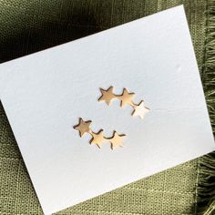 NEW! These classic stud earrings are minimal and effortlessly classy. These make the absolute perfect gift since they're so simple - you can't go wrong. Perfect stocking stuffer as well. Extremely great quality 14k gold filled stud earrings! Most of these are about .2" Bee Studs, Gold Bond, Three Star, Ear Climbers, Perfect Stocking Stuffers, Gold Filled Jewelry, Gold Gold, Base Layer, Stocking Stuffer