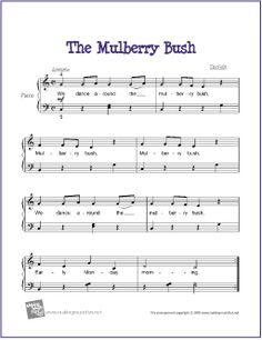 the mulberry bush sheet music